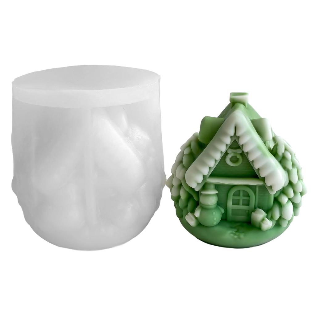 Silicone Molds Christmas House Candle Molds Epoxy Resin Molds Craft Molds Handmade Castings Molds Plasters Molds