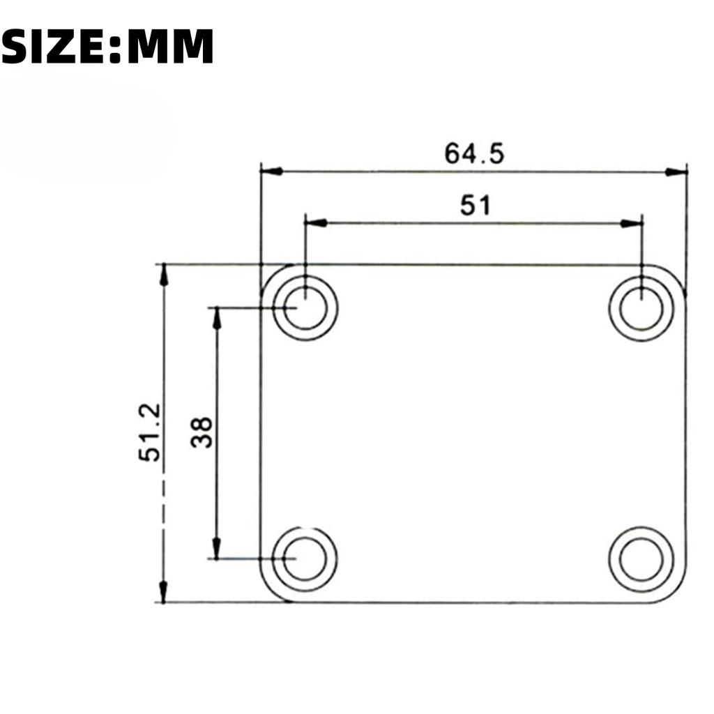1 Set Electric Guitar Neck Plates/Metal Guitar Neck Joint Plates Joint Reinforce Board/with Screws/for Replacement Guitar Part