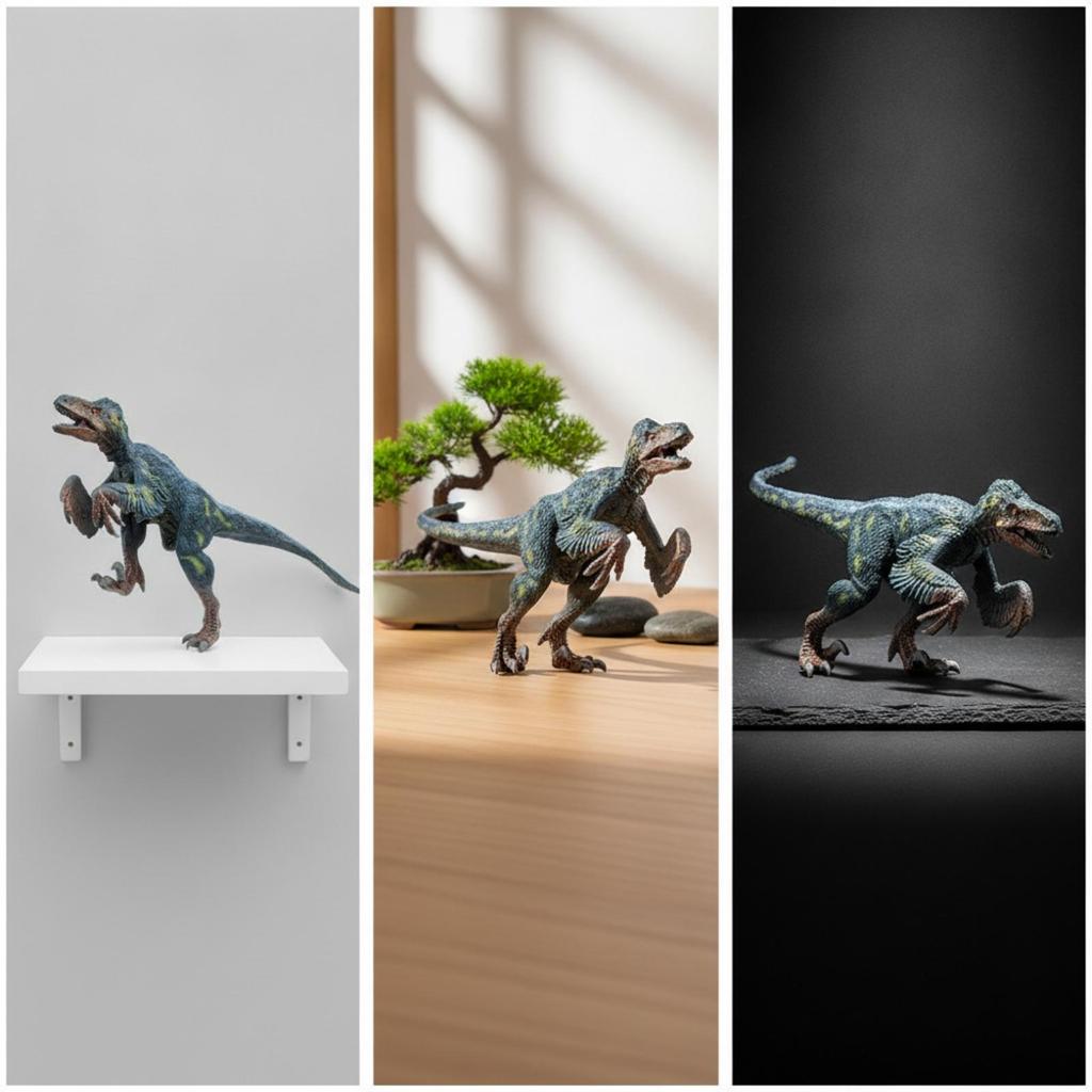 Utahraptor Figurine Hard Figure Detailed Dinosaur Model for Collectors, Shelf, Desk