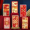 6pcs Horse Theme Money Envelope Bronzing Lucky Pockets Horse Year Red Envelope  Wedding Celebration