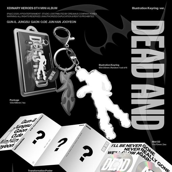 [Pre-order] XDINARY HEROES - 8th Mini Album [DEAD AND] Illustration Keyring Ver.