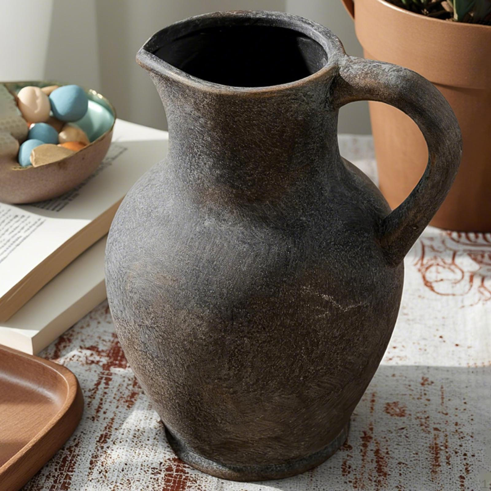 

Ceramic Flower Vase Centerpiece Creative Vintage Arrangement Decorative for Office