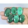 292Cts. Natural Malachite Oval Shape Cabochon Loose Gemstone 6Pcs Lot C-2111