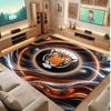 Tappeto in Velluto di Cristallo con Stampa Calcio Hull City, Comodo Assorbente d'Acqua Antiscivolo Tappeto per Pavimento Interno