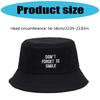 Lightweight Foldable Cotton Fisherman Hat With Trendy Lettering Perfect For Travel Sports Event And Summer Adventures
