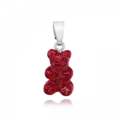         Nostalgia Bear Red Velvet Classic Connector Silver                            