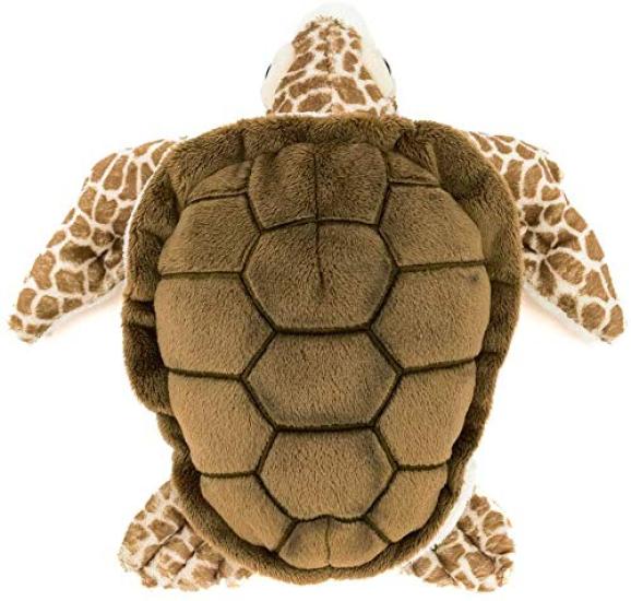 Calorata Loggerhead Sea Turtle Plush Toy Realistic Turtle Sea Creature Animal Toy Doll Gift Present Birthday Christmas Present (Small/Soft Touch)