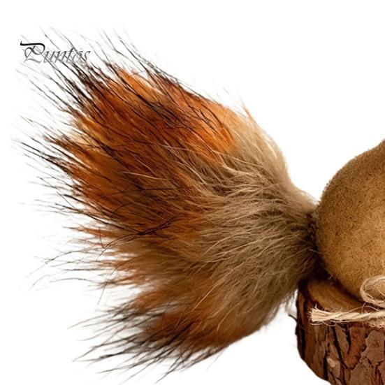 Winter Seasonal Tree Ornaments Christmas Squirrel for Tree, Cute Felt Plush Woodland with Pine Forest Animal Holiday Decor Cone, Hanging Decoration