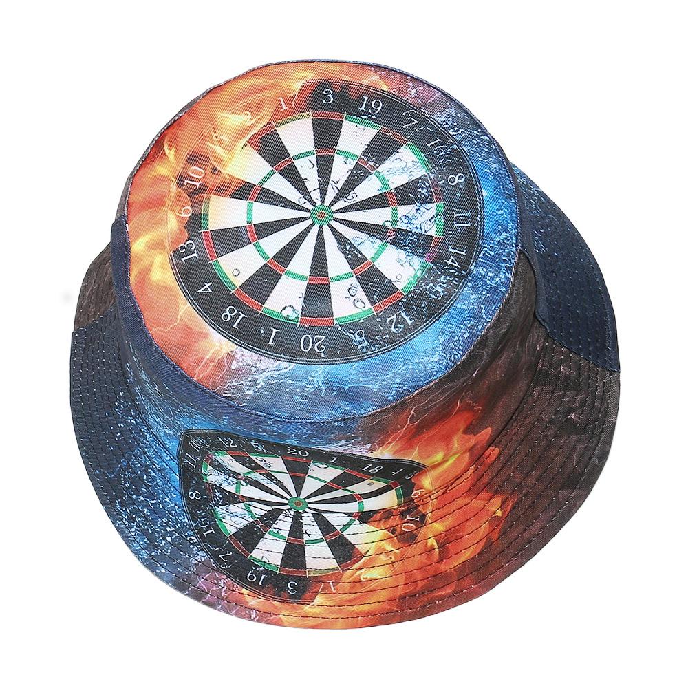 Spring and Summer New Sun Hat Personality Trend Versatile Bucket Hat Dart Print Pot Hat Men