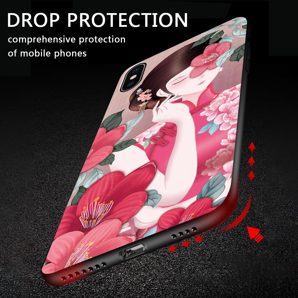 Malowany wzór etui na telefon, odporny na wstrząsy miękki silikonowy futerał ochronny na telefon TPU do etui Samsung