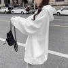 Women's Trendy Solid Color Drop Shoulder Hoodie - Casual, Warm, and Versatile Autumn/Winter Pullover Top