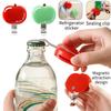 2-in-1 New convenient apple magnetic refrigerator sticker/medicine bottle opener, moisture-proof sealing clip, good for home use