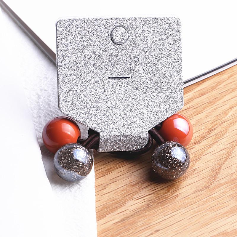 2PCS New Cute Ball Solid Contrast Princess Headwear Kids Elastic Hair Bands Children Hair Ropes Girls Accessories Baby Headdress