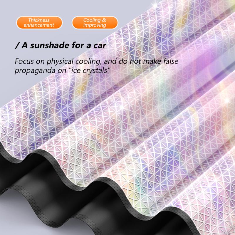 SEAMETAL Car Windshield Sunshade with Strong Magnets for Heat Insulation Uv Auto Window for Sun