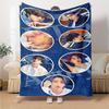 Kpop Stars Collage Flannel Blanket Super Soft Warm Cozy Blanket For Sofa Bed Office Travel Allseason Home Decor Gift