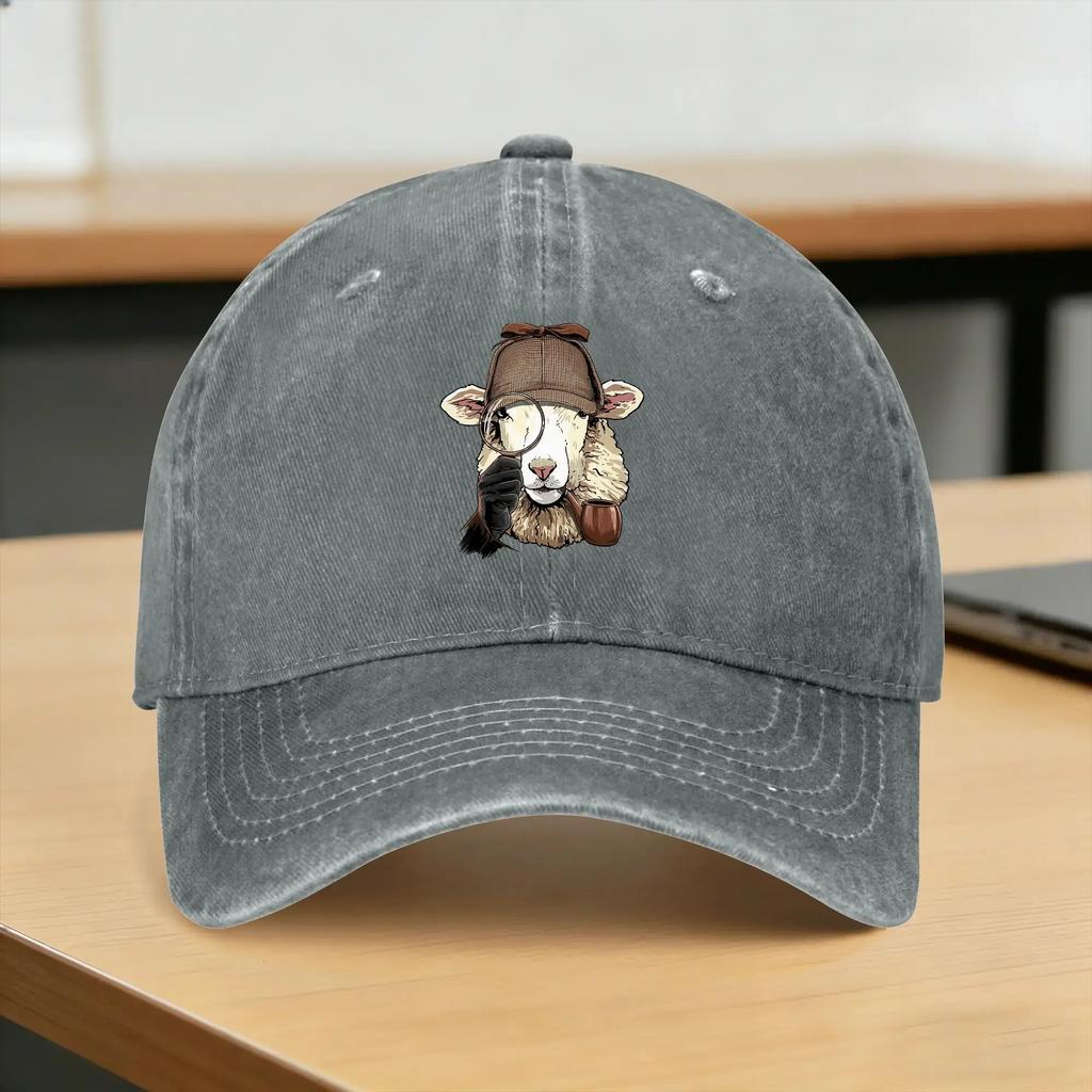 Sheep Detective Farmer Sheep Farm Animal Lover Casual Baseball Cap For UnisexTeens Summer Outdoor Sports Trucker Hat