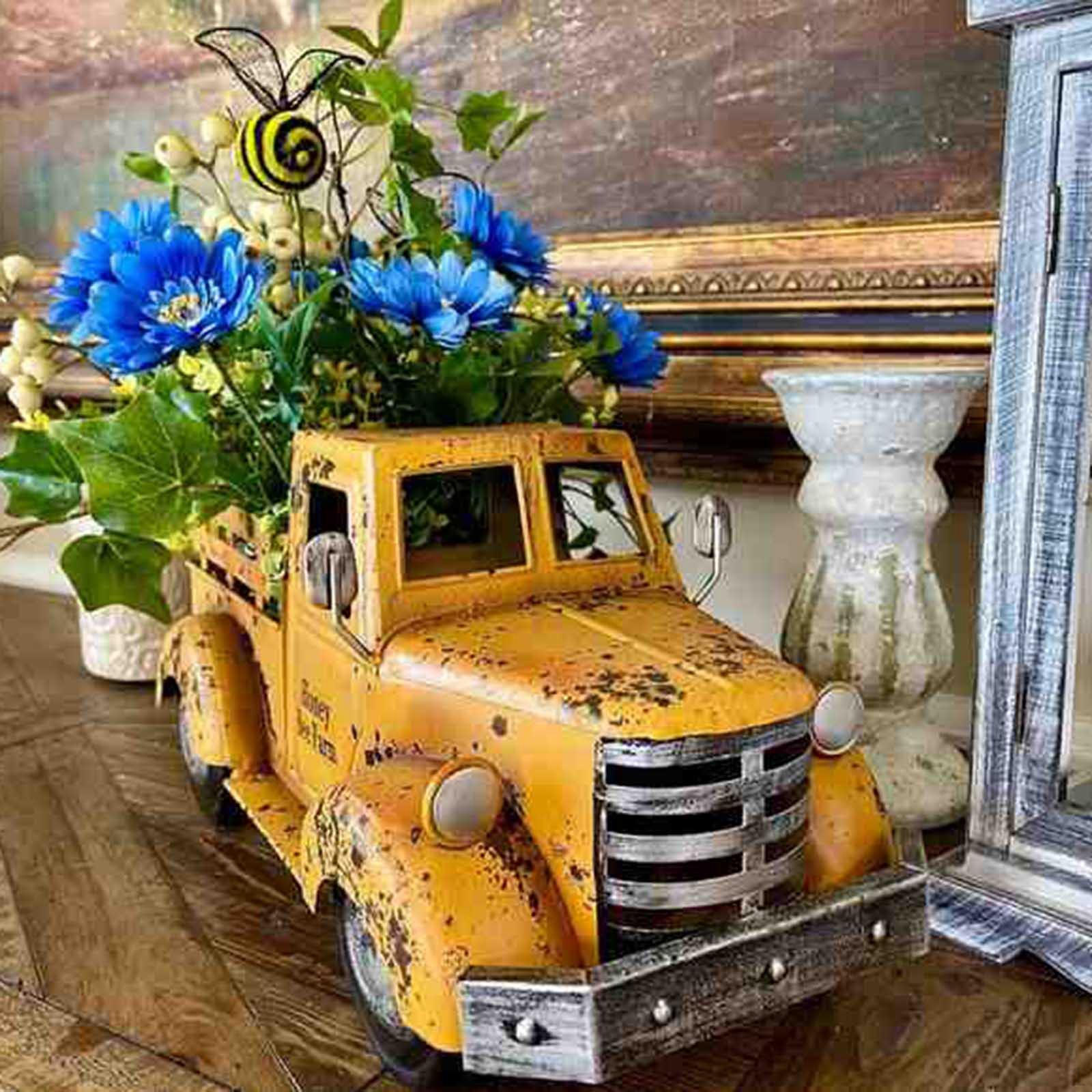 

Simulation Resin Truck Flower Decoration Planter Yard Lawn Flowerbed Decor