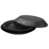 CAMPING MOON Outdoor Tableware Camping Stainless Steel Plate Tableware Dish Set 4 Pieces Comes with Canvas Case BKS397-1S