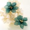 Charm Oversized Flower Stud Earrings for Women Fashion Party Jewelry