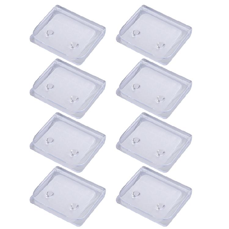 2/4/8 Piezas Clips Multiusos para Cortina de Ducha Montaje Sin Herramientas Baño A Prueba de Viento Autoadhesivos Soportes para Protector de Salpicaduras de Ducha