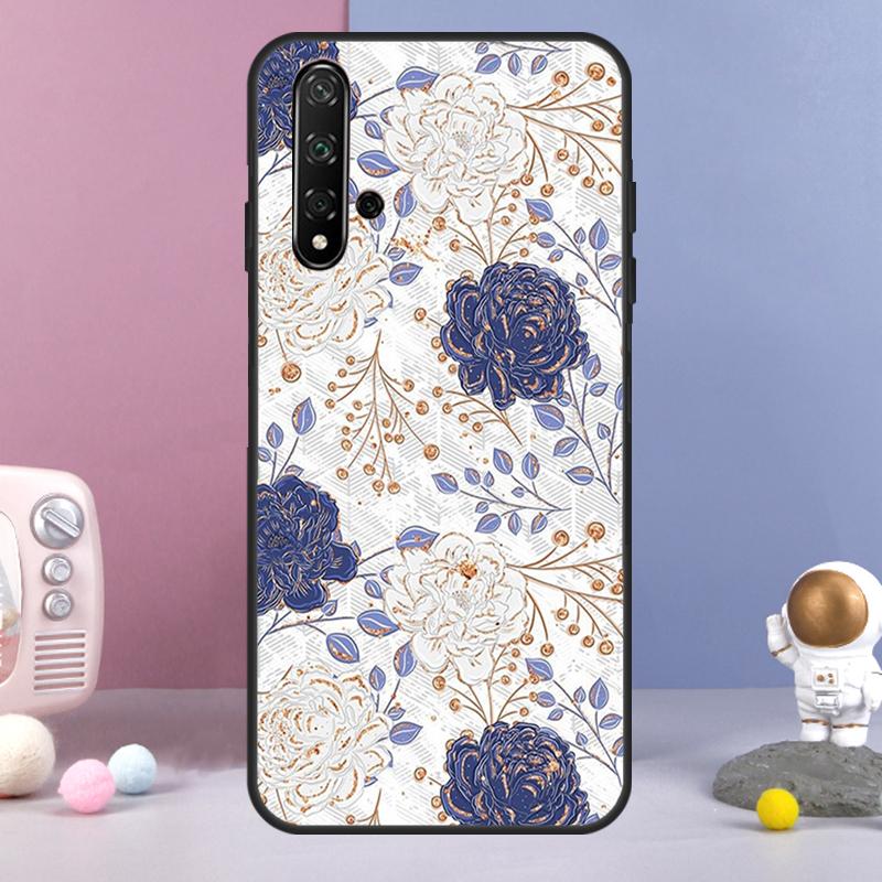 Blue And White Porcelain For Huawei Nova 5T 9 10 SE 7i 8i 11i 12i Y73 Y90 Y70 Y72 Y61 Y91 Y60 P20 P30 P40 Lite Case