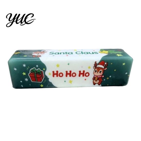 Slow Rebound Squeeze Toys Christmas Theme Butter Toy, Rising Fidget Stick Sensory Soft Cube Toy for Adults, Stress Relief Home Office Travel