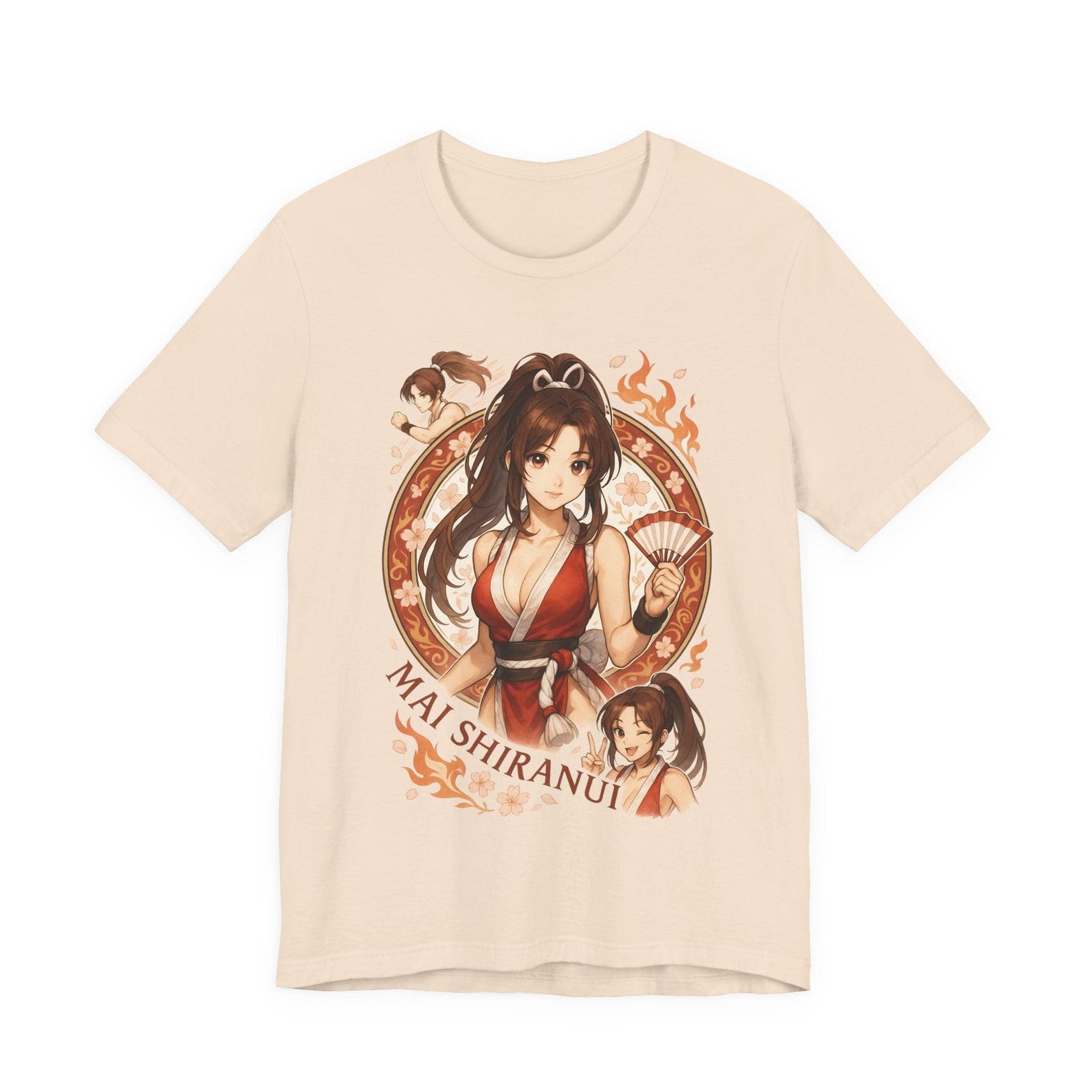 Mai Shiranui Graphic T shirt | Retro Anime Gamer Tee 4XL