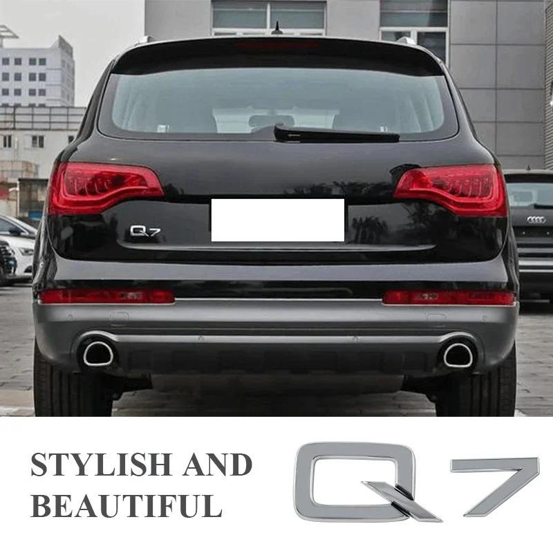 For A Sline A3 A4 A5 A6 A7 A8 Q1 Q2 Q3 Q5 Q7 Q8 1Pcs ABS Car Decorations Accessories Sticker Decals Auto Trunk Emblem Badge