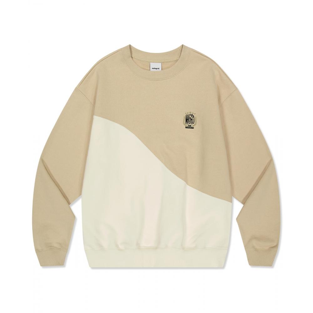 

MAHAGRID COLOR BLOCK SWEATSHIRT BEIGEMG2DSMM445A