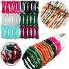 20pcs/bag Mixed Color Acrylic Thin 7x26mm Bamboo Curved Tube Loose Beads for DIY Bracelet Necklace Jewelry Craft Accessories