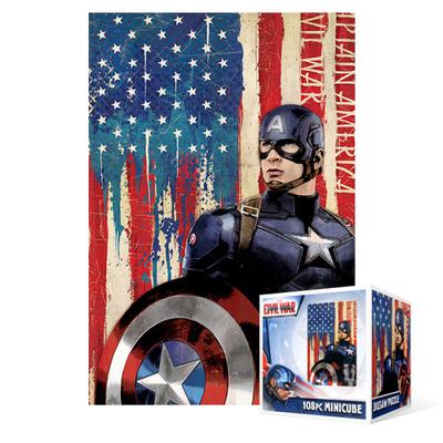 108-piece Jigsaw Puzzle - Marvel Civil War Captain America 2 (mini), Popular Korean Puzzle
