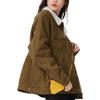 Levis FW22 Jednokolorowa Jednorzędowa Gruba Kurtka Unisex Kurtki Wojskowy Zielony 16365-0189
