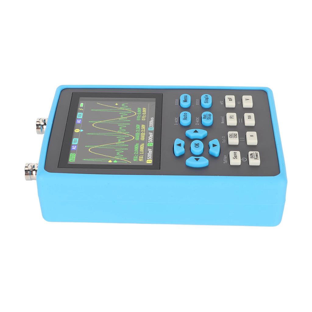 Handheld Oscilloscope 2 Channel 120MHz Bandwidth 2.8in LCD Backlight Display 3 Scan Modes Digital Oscilloscope