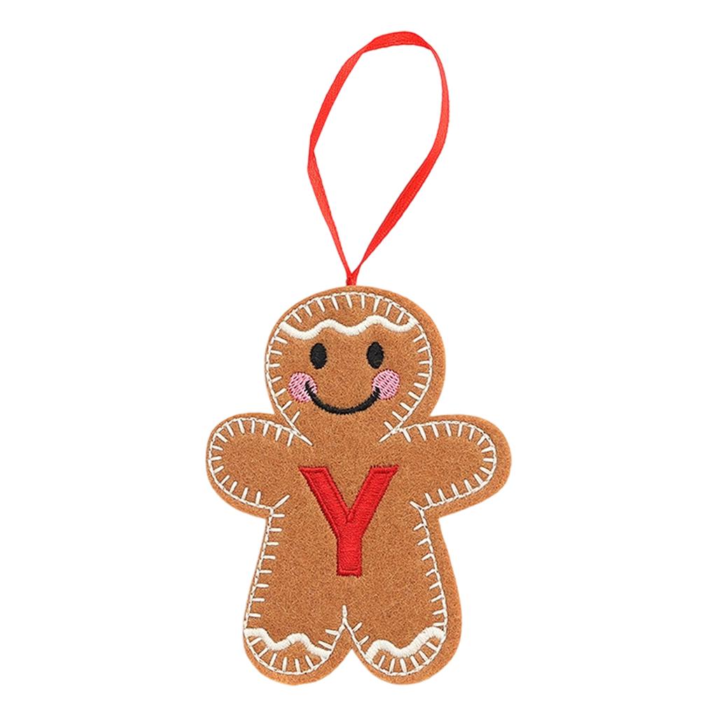 Christmas Gingerbreads Man Decorative Pendant Christmas Tree Pendant Christmas Letter Biscuits Man
