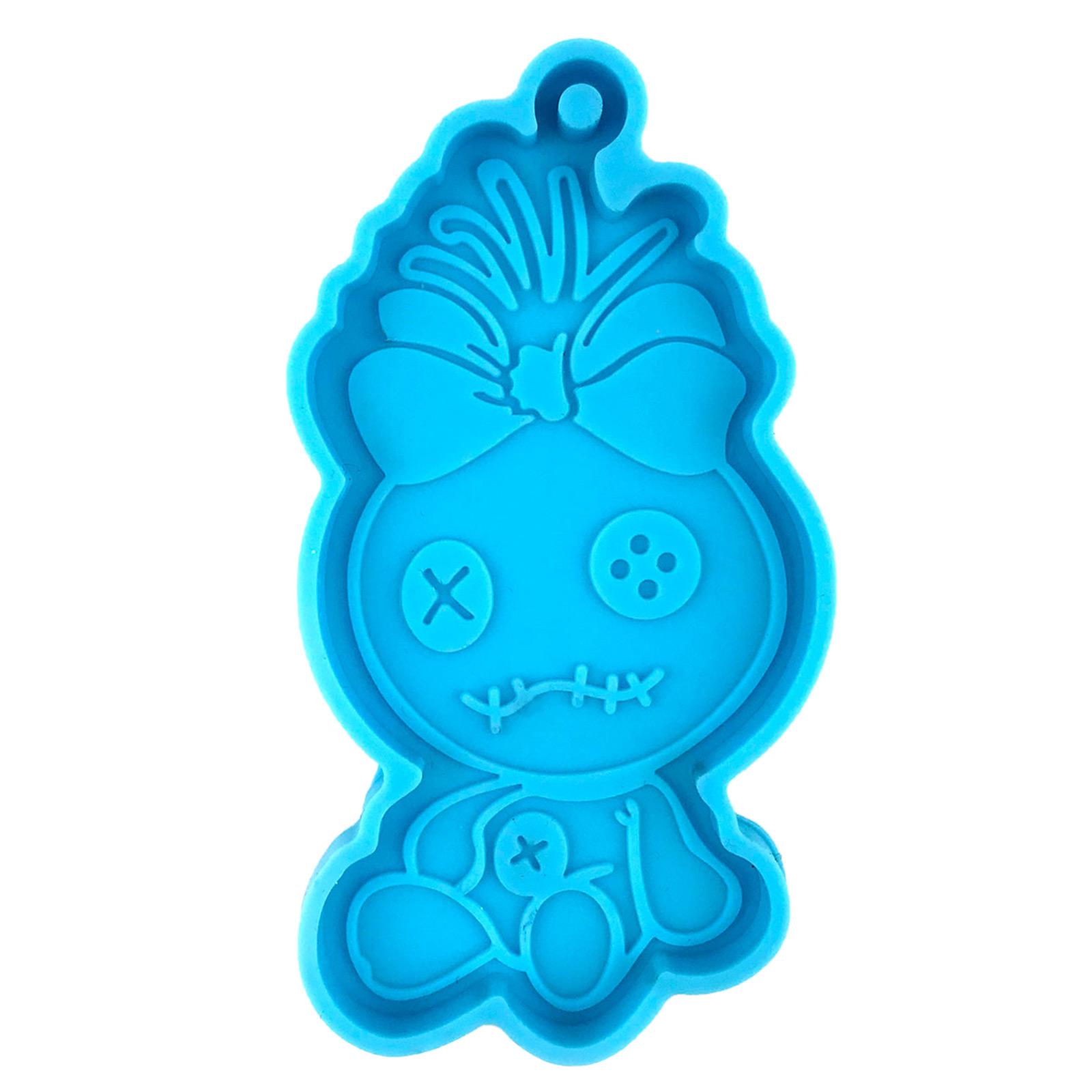 

Блестящие глянцевые силиконовые смоляные формы DIY Naughty Children Mold DIY Keychain Cuisine Crafting Forms 1 синий