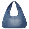 Women Denim Shoulder Bag with Zipper Hobo Bag Trendy Underarm Purse With Pocket Clutch Bag for Work Travel Shopping