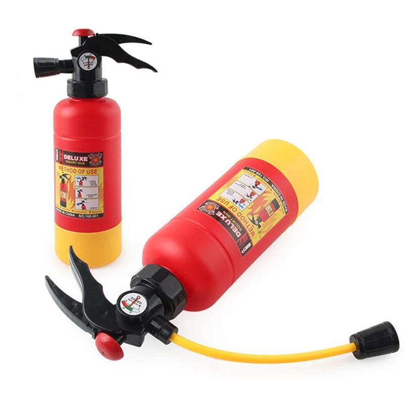Kinder Feuerwehrmann Spielzeug Feuerlöscher Wasser Blasters Kinder Feuerwehrmann Rolle Spielen Cosplay Outdoor Spielzeug Feuerlöscher Wasser Pistolen