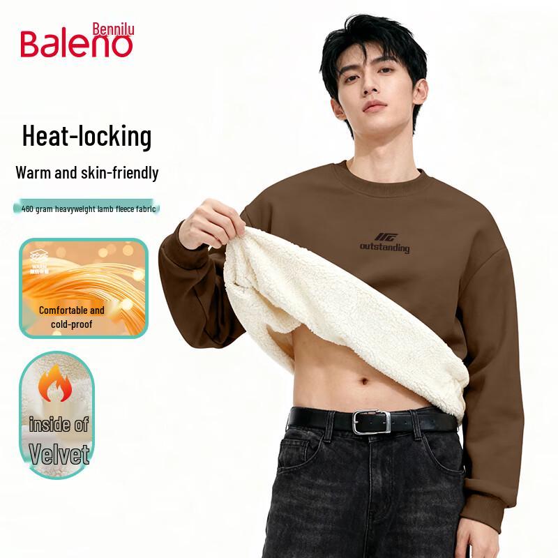Baleno Men s Heavyweight Fleece Pullover Sweatshirt L