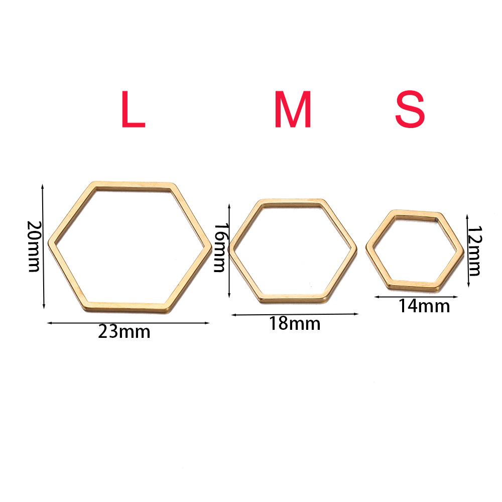 10pcs Stainless Steel Geometric Star Cross Round Frame Earrings Charms Connectors for Necklaces Earrings Jewelry Making Supplies