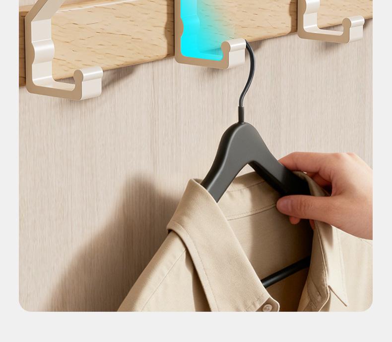 Buchenholz Bohrloser Starker Türrückseiten Haken Garderobenständer Aufhänger