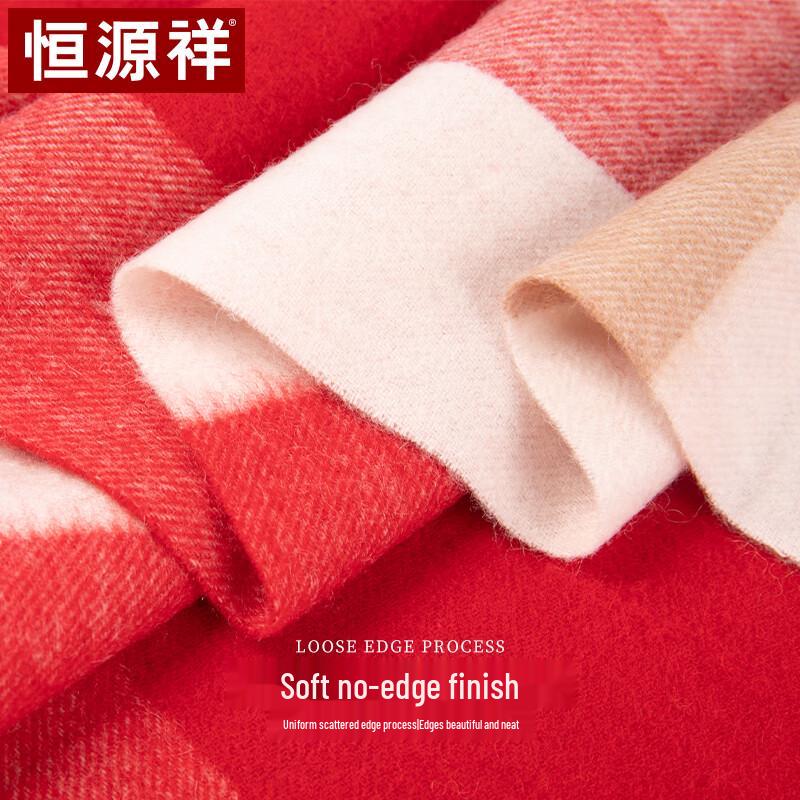 Hengyuanxiang Women's Pure Wool Scarf Shawl