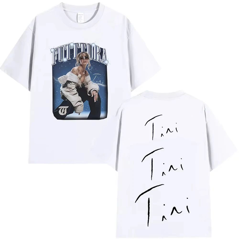 Hip Pop Tees Singer TINI STOESSEL Futtura Tour New Album Graphic Tshirts Fashion Harajuku Short Sleeve Cotton Casual Streetwear