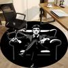 1pc Scarface Carpet, Round Non-Slip Durable Large Size Office Carpet, Suitable for Office, Beautiful Decoration