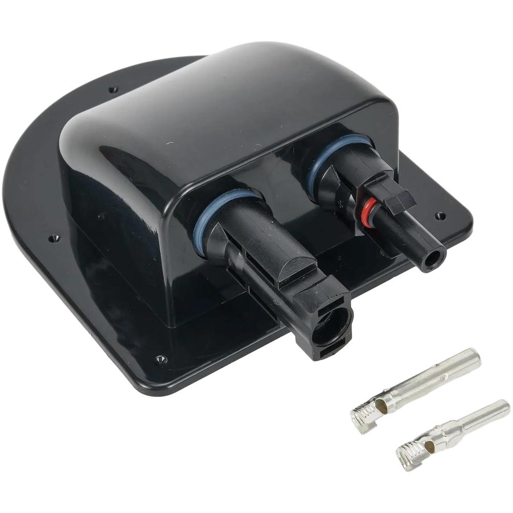 Waterproof Solar Connector Box Dual Hole ABS RV Roof Junction Box For Solar Suitable For RVs And Solar Panel Installations