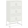 Vidaxl Szafka, Biała, 68,5X38,5X123,5 Cm, Stal
