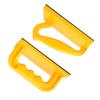 2 Pack Non-Slip Pad Safety Push Block Rubber Podular Pattern Ergonomic Handle Table Saw Push Block Angled Handle Yellow