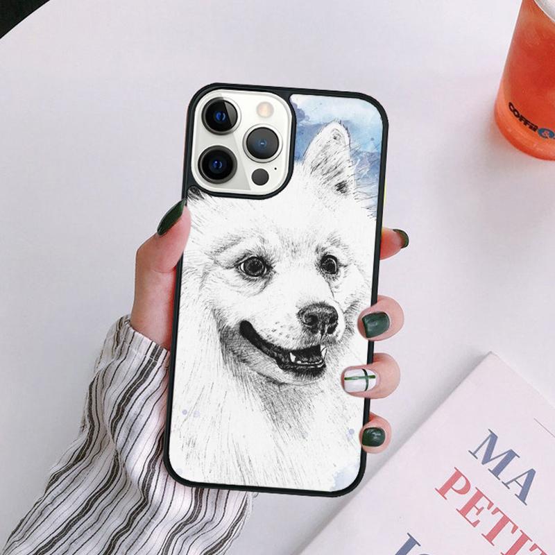 Japanese Spitz Dog Phone Case For iPhone 17 Air 14 13 12 16Pro Max 15  Plus Cover Shell Max coque