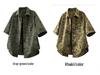 M-8XL Trendy Japanese Style Plus Size Graffiti Lapel Men's Casual Loose Shirt