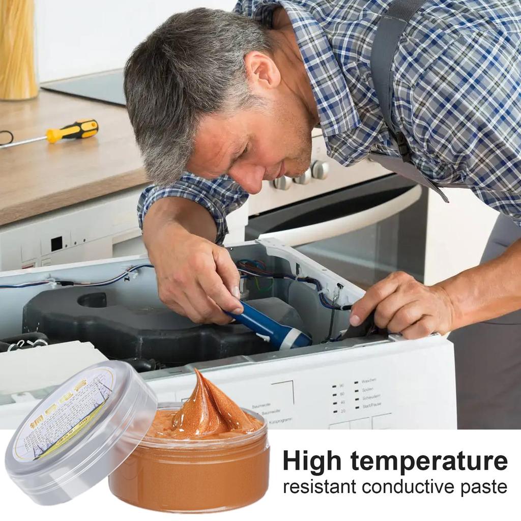 30g High-Temperature Copper Grease with Strong Adhesion Conductive Lubricant Anti-Rust Anti-Corrosion Electrical Contact Grease
