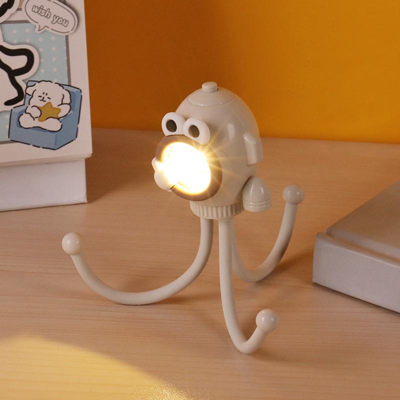 Kreatives lustiges Oktopus-Nachtlicht, Cartoon, Mini-LED-Umgebungslicht, Kinderzimmer, Nachttischlampe, tragbare Schreibtischlampe, Spielzeug, Geschenk